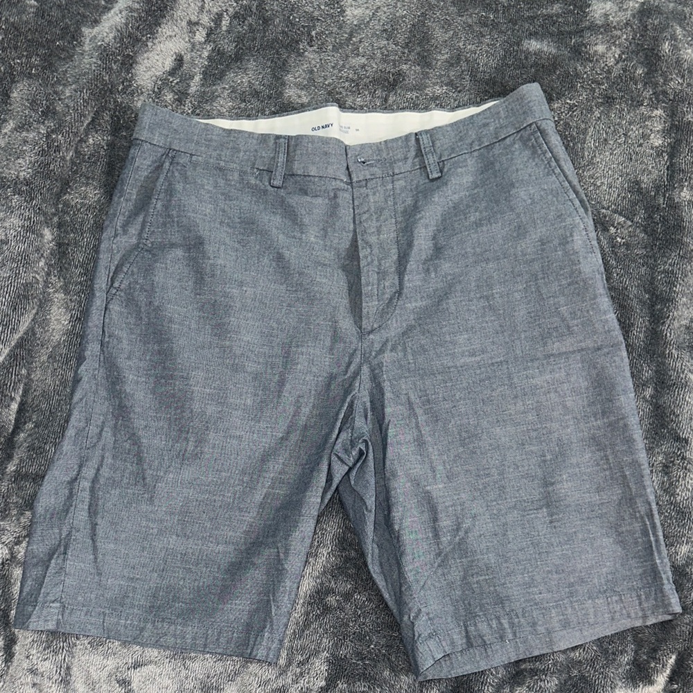 Old Navy Men's Blue Flat Front Shorts